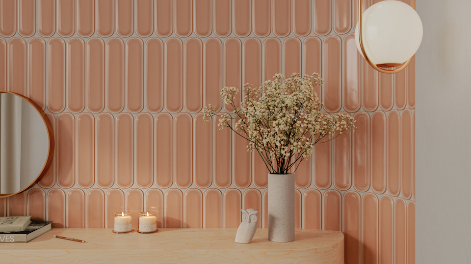 aquarelle o toffee wall tile